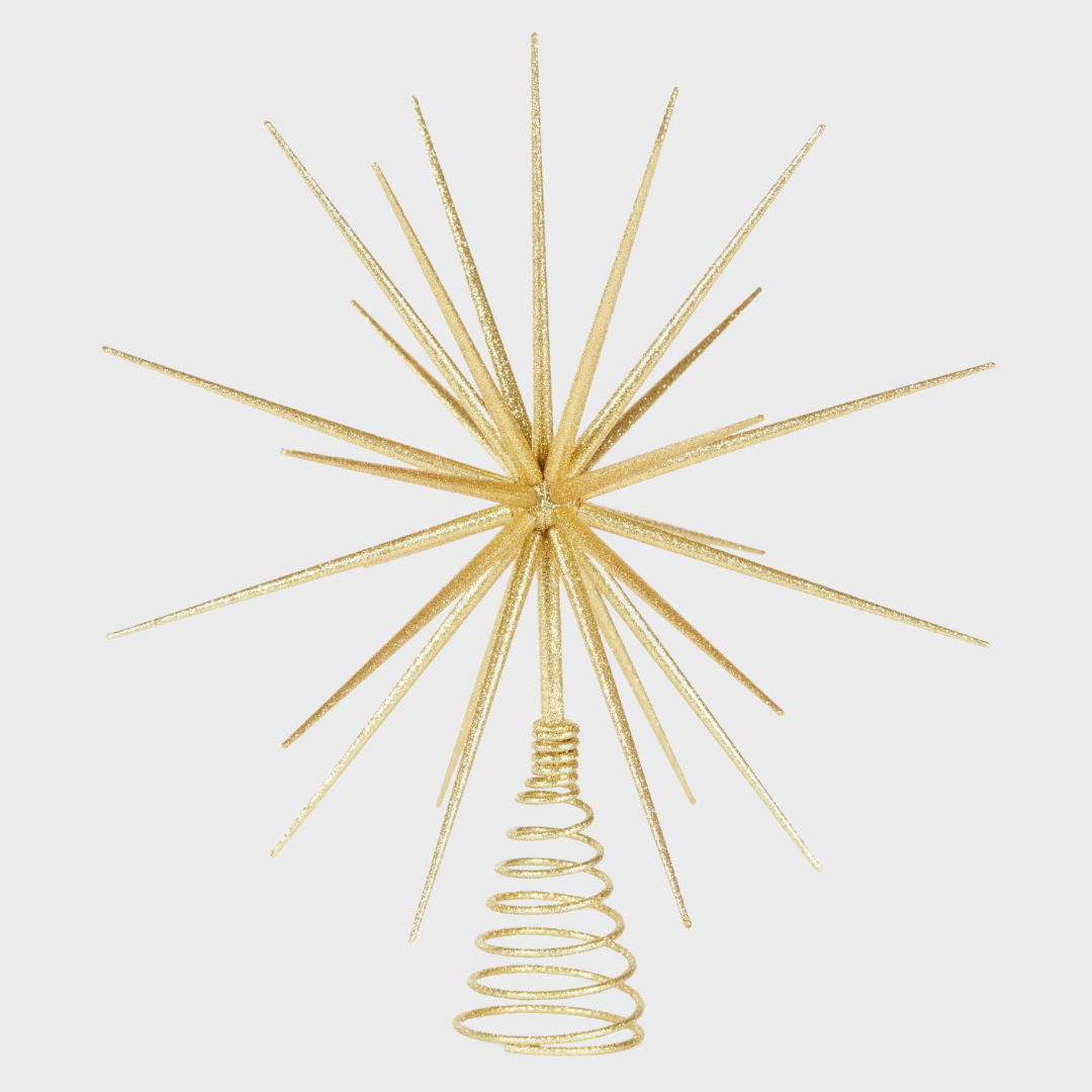 3D STARBURST TREE TOPPER | GOLD