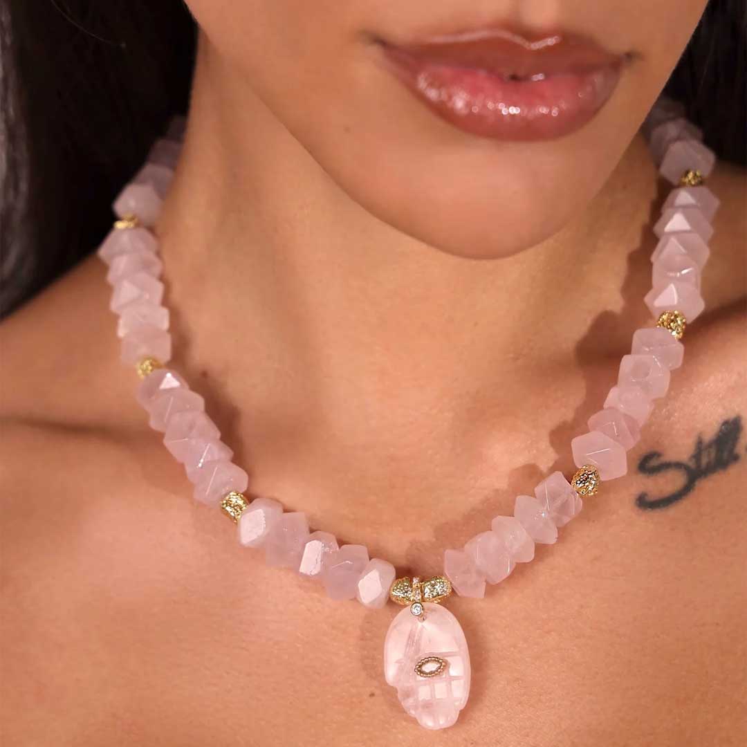 Hamsa Necklace | Rose