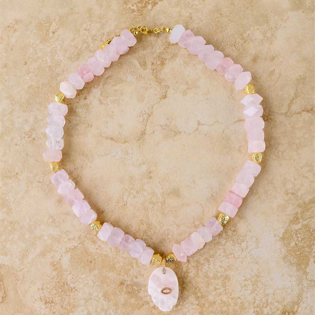 Hamsa Necklace | Rose
