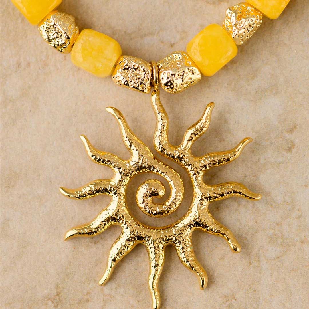 Liora Necklace | Golden Citrine