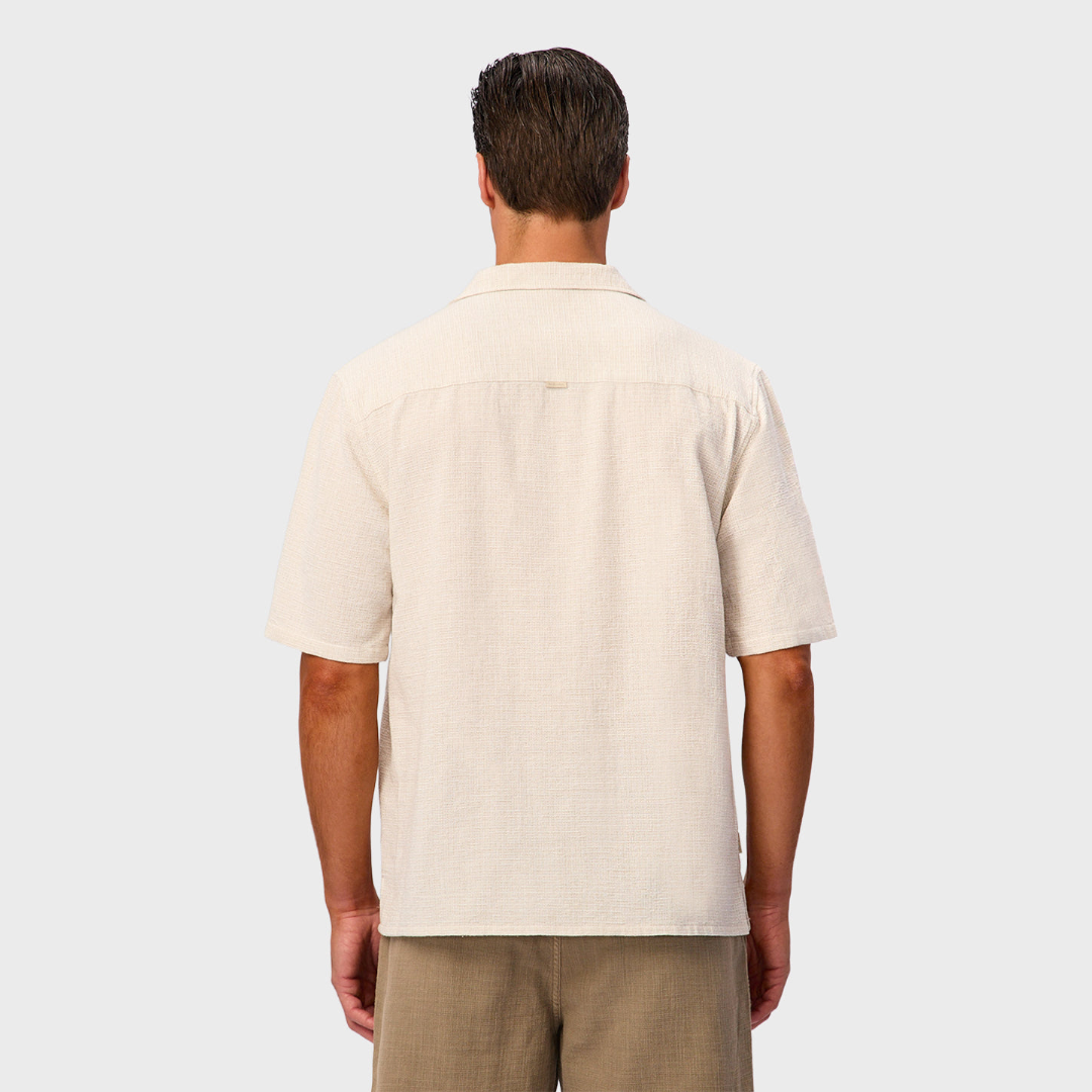 The Check Marbella S/S Shirt | Shallot/Off White - supplier view 4