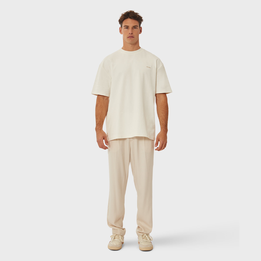 The Newport Tee | Chalk - supplier view 3