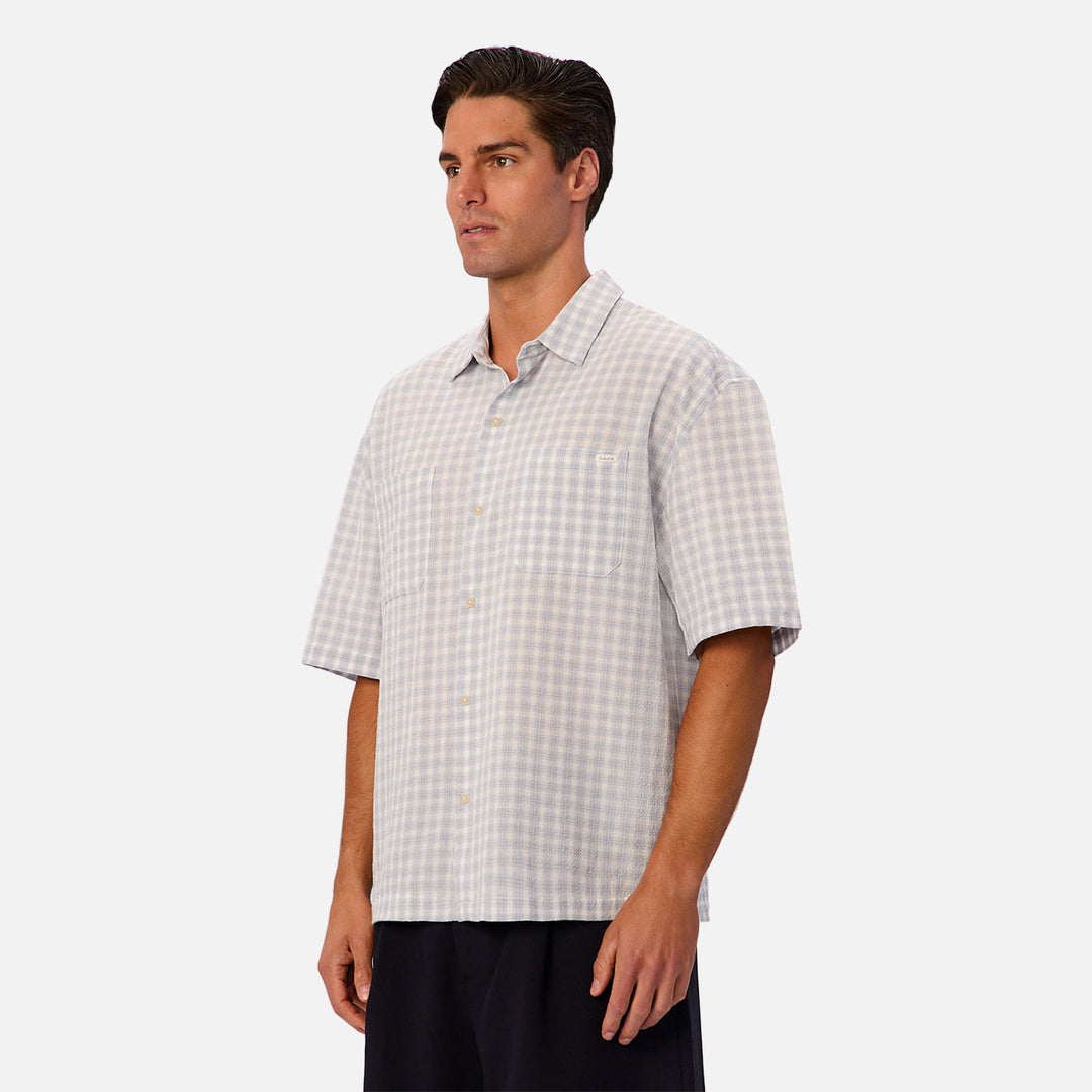 The Santos Short Sleeve Shirt in Blue Combo — official image 03
