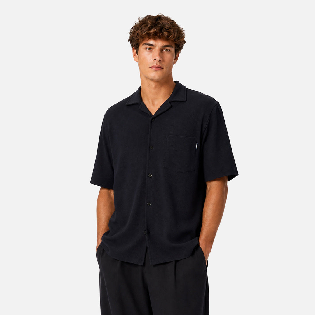 The Rosario Short Sleeve Shirt in Navy — official image 03