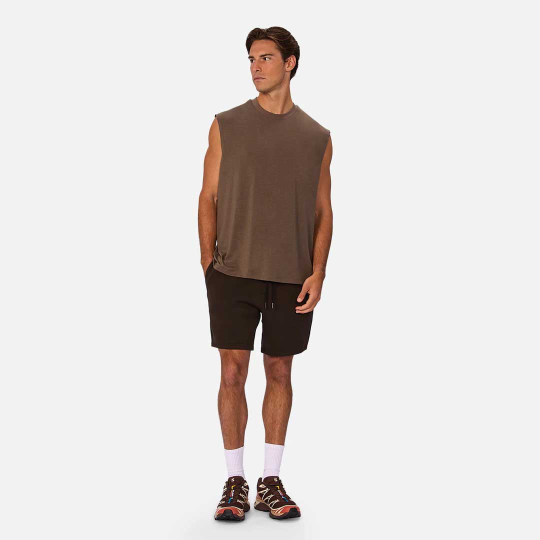 The Freeman Sleeveless Tee | Mocha