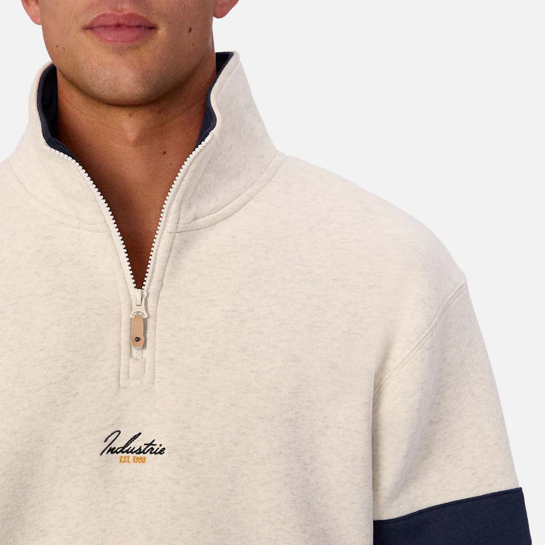 The East Village Track Top | Oat  Navy