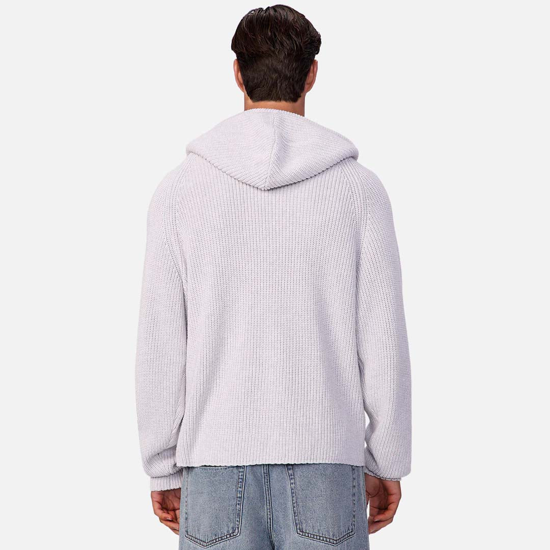 The Westlake Knitted Hood | Snow Melange