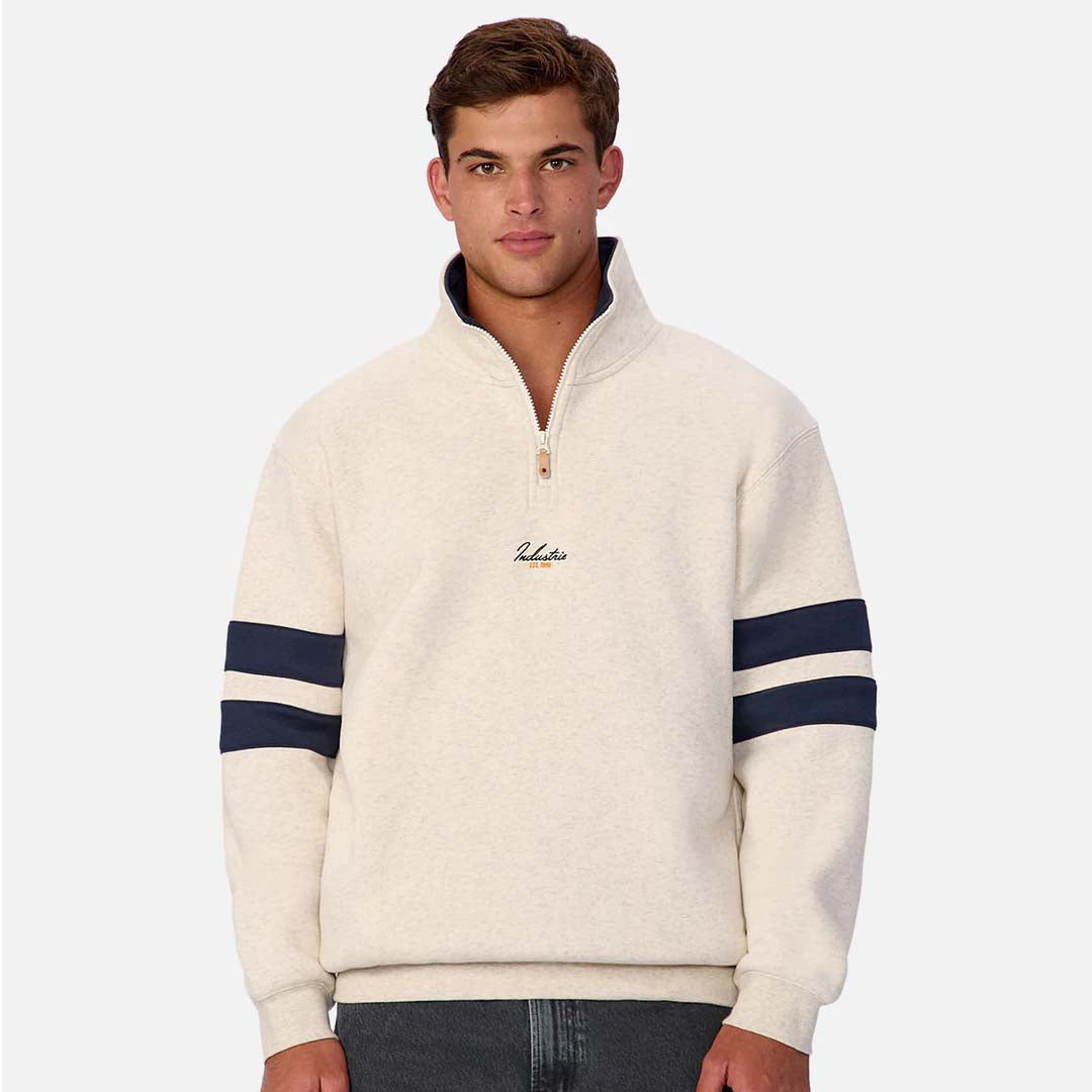 The East Village Track Top | Oat  Navy