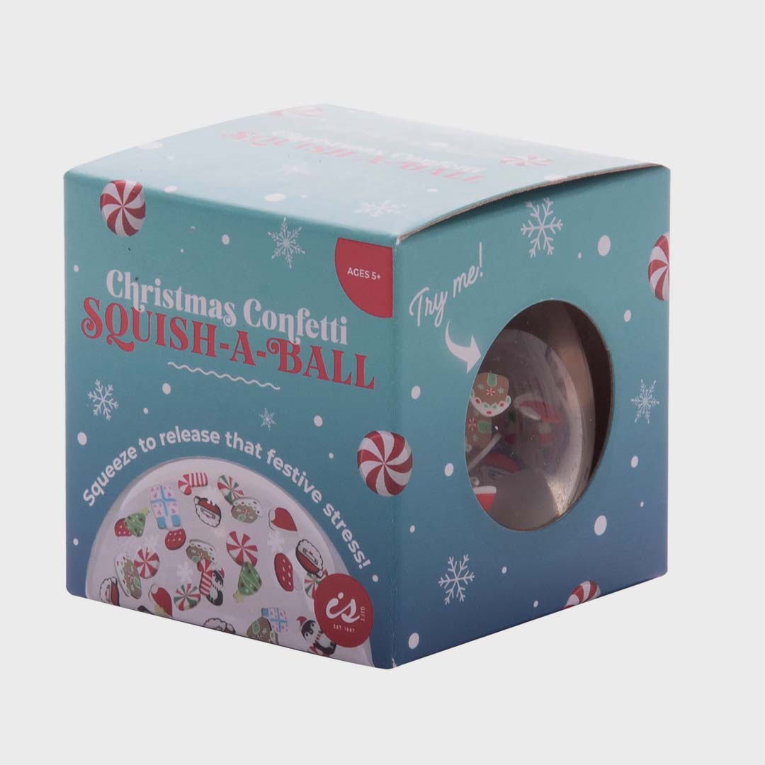 CHRISTMAS CONFETTI SQUISH A BALL | 6cm