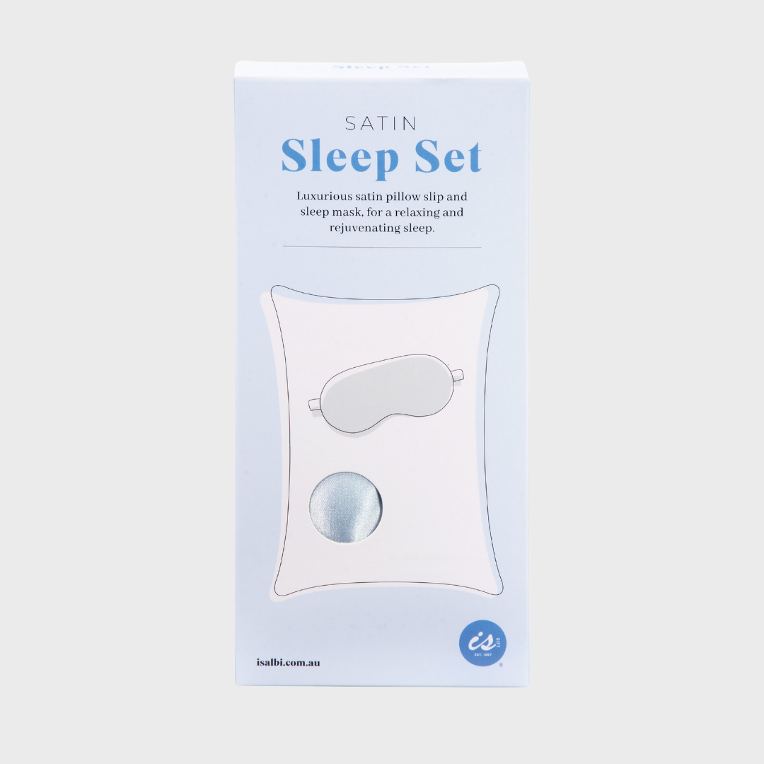 SATIN SLEEP SET | BLUE