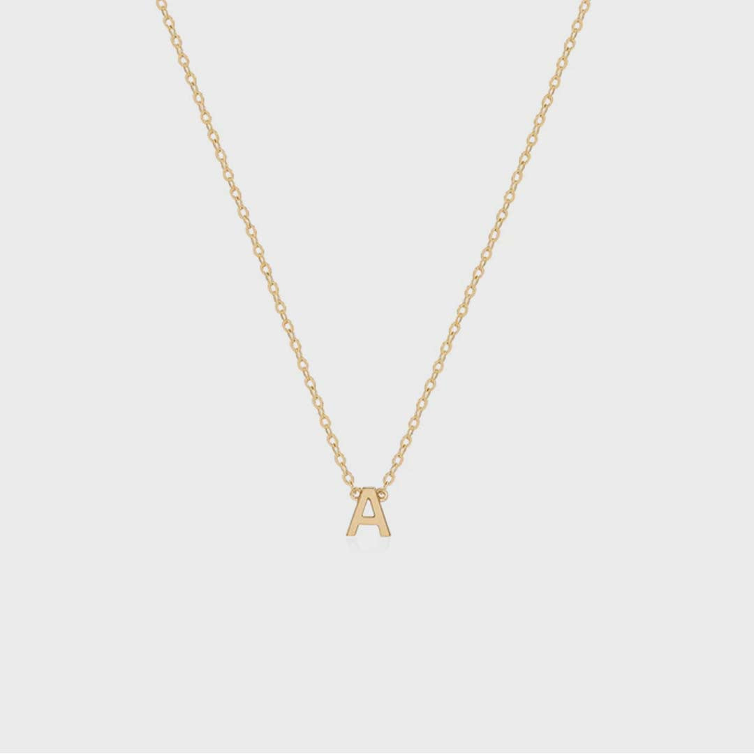 LETTER NECKLACES | 14k GOLD