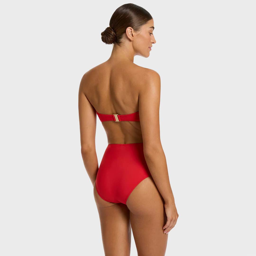 BANDEAU BIKINI TOP | ROSSO