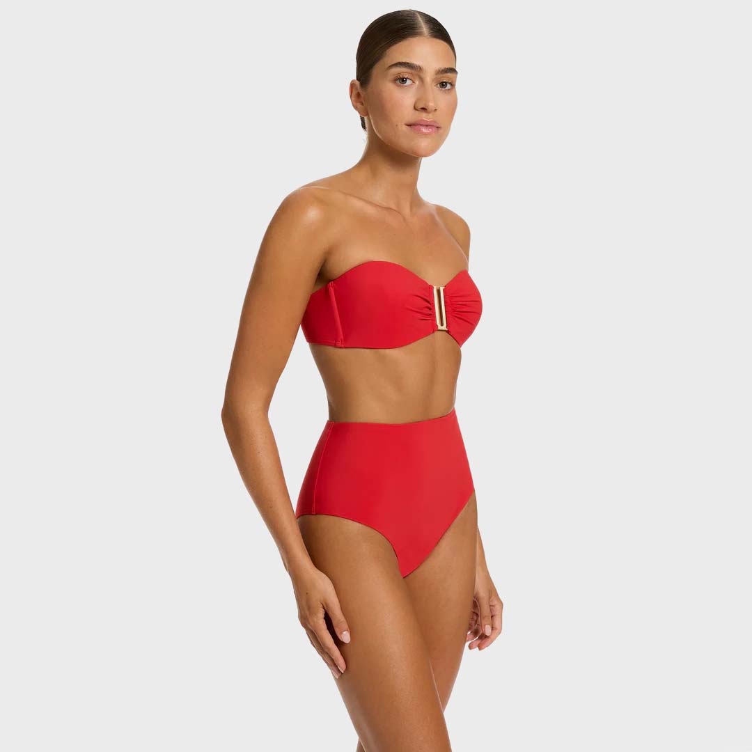 BANDEAU BIKINI TOP | ROSSO