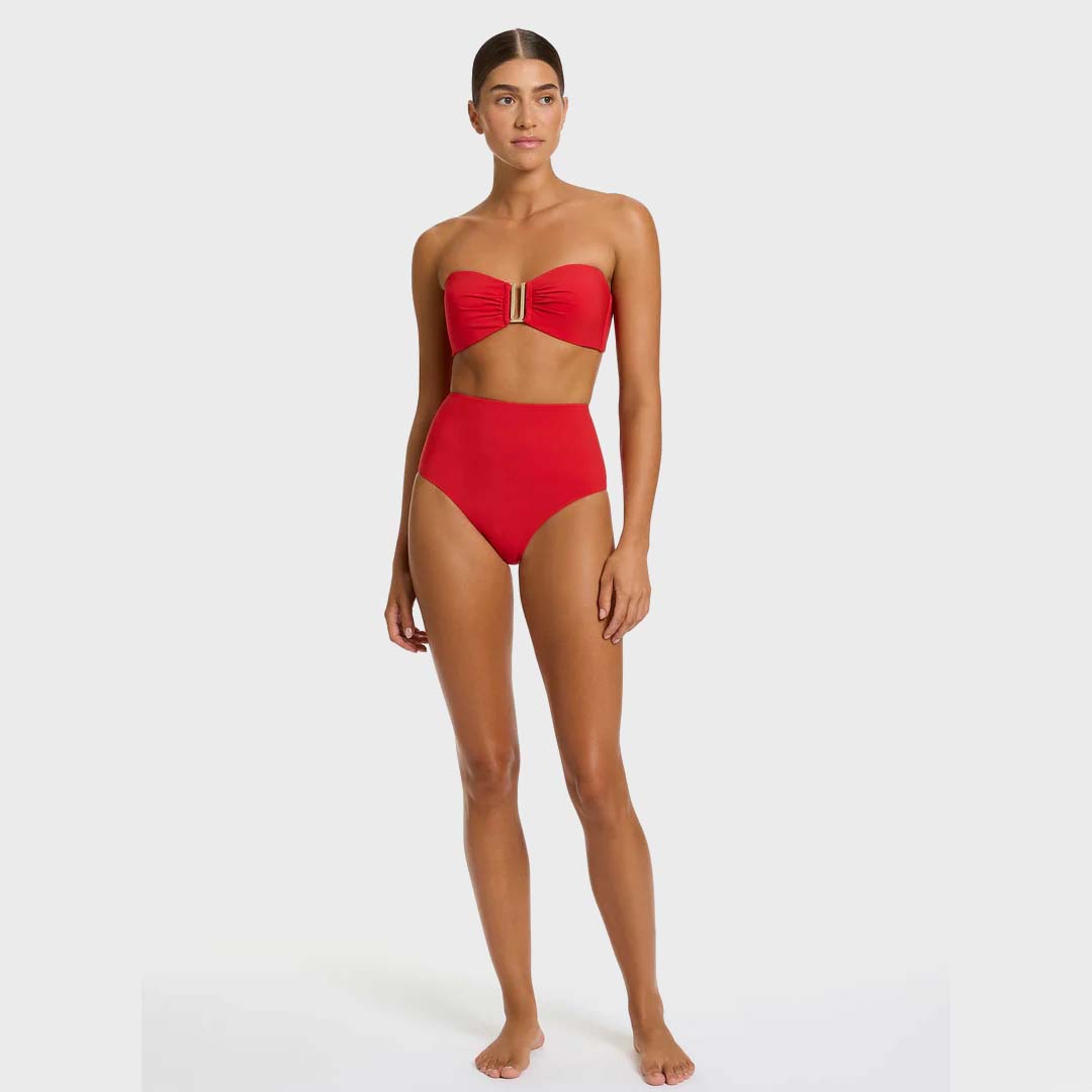 BANDEAU BIKINI TOP | ROSSO