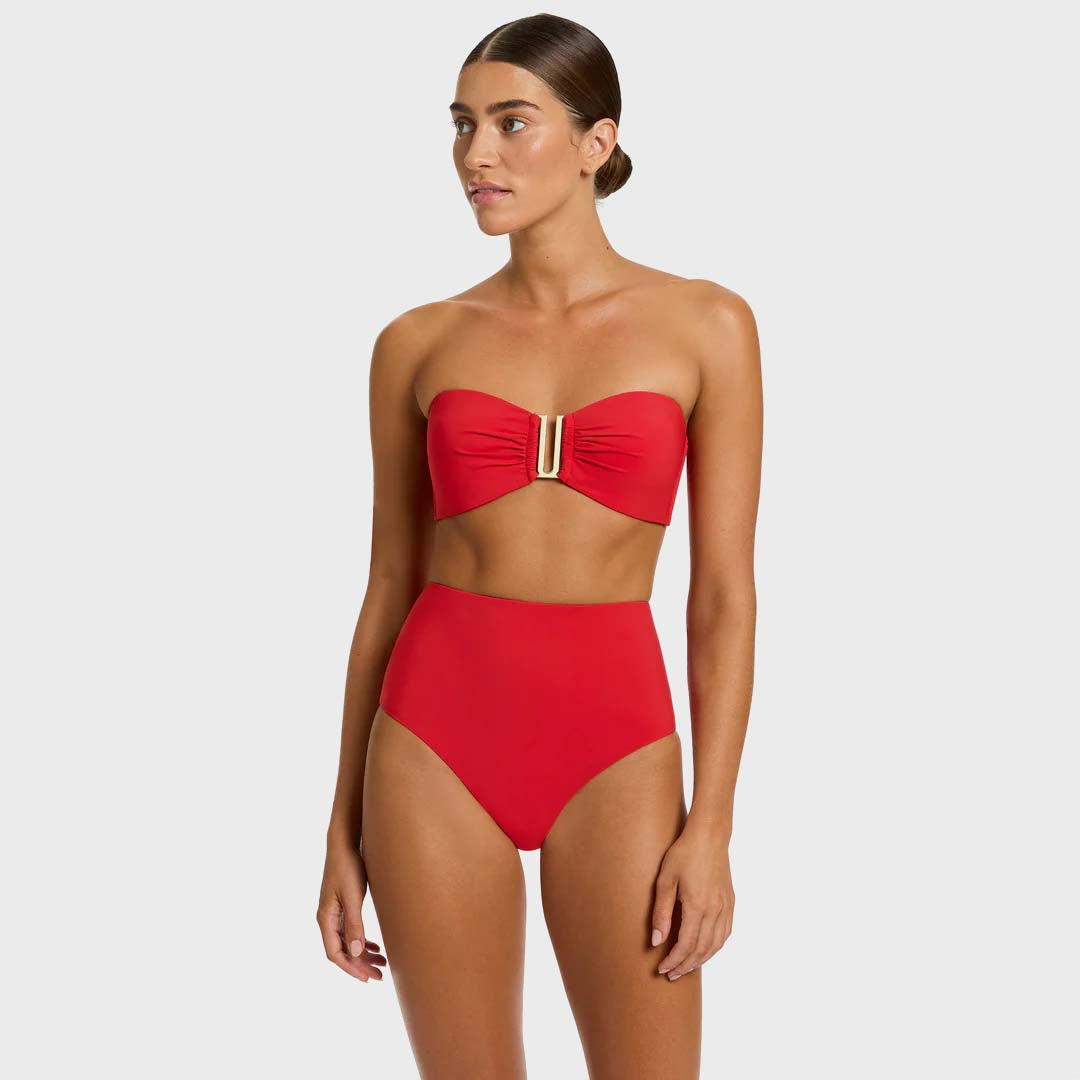 BANDEAU BIKINI TOP | ROSSO