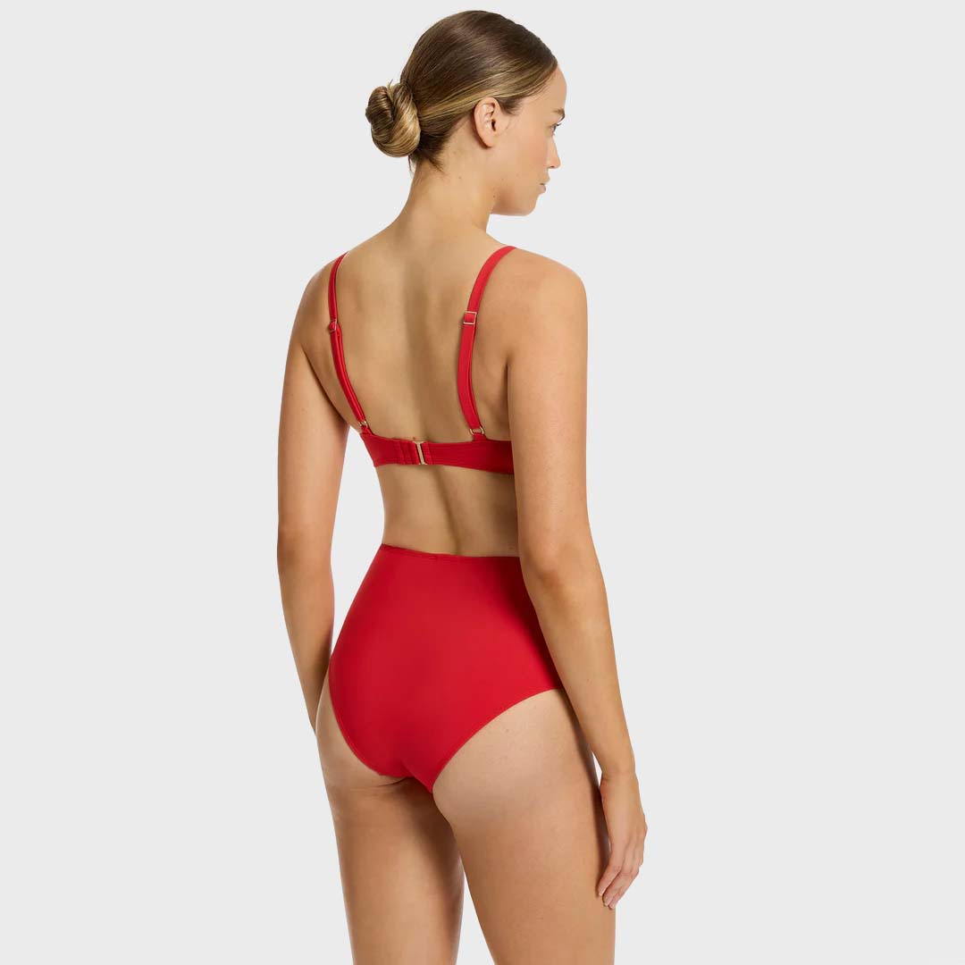 HIGH WAISTED BIKINI BOTTOM | ROSSO