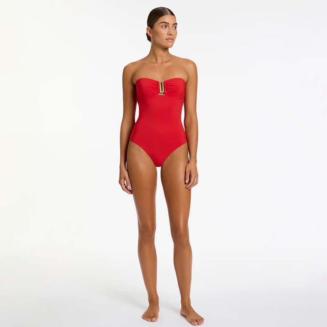 JETSET BANDEAU ONE PIECE | ROSSO