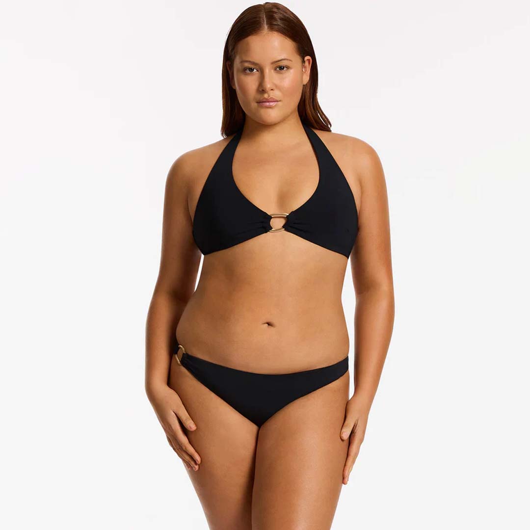 TRIANGLE BIKINI TOP | BLACK