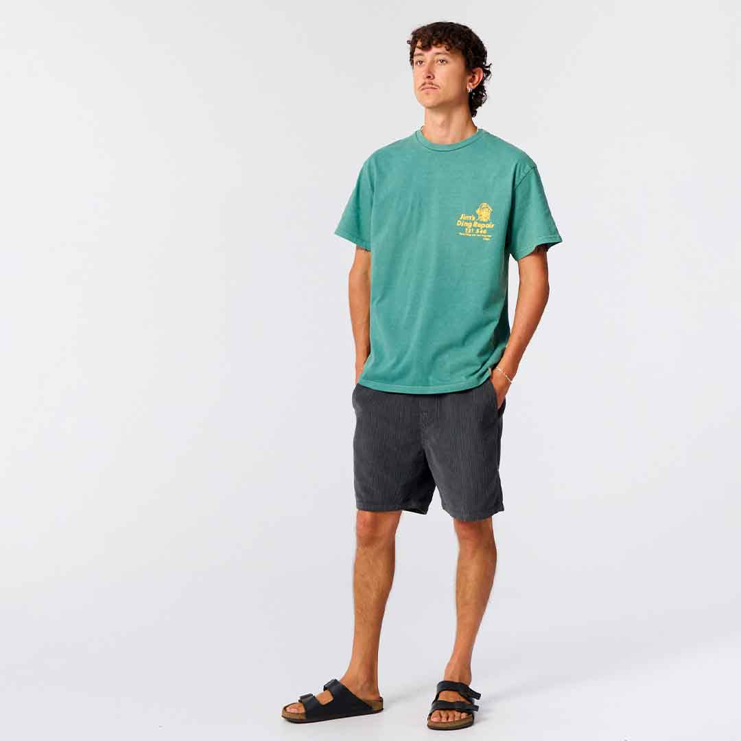 Jim’s Ding Repairs Tee | Dusty Green