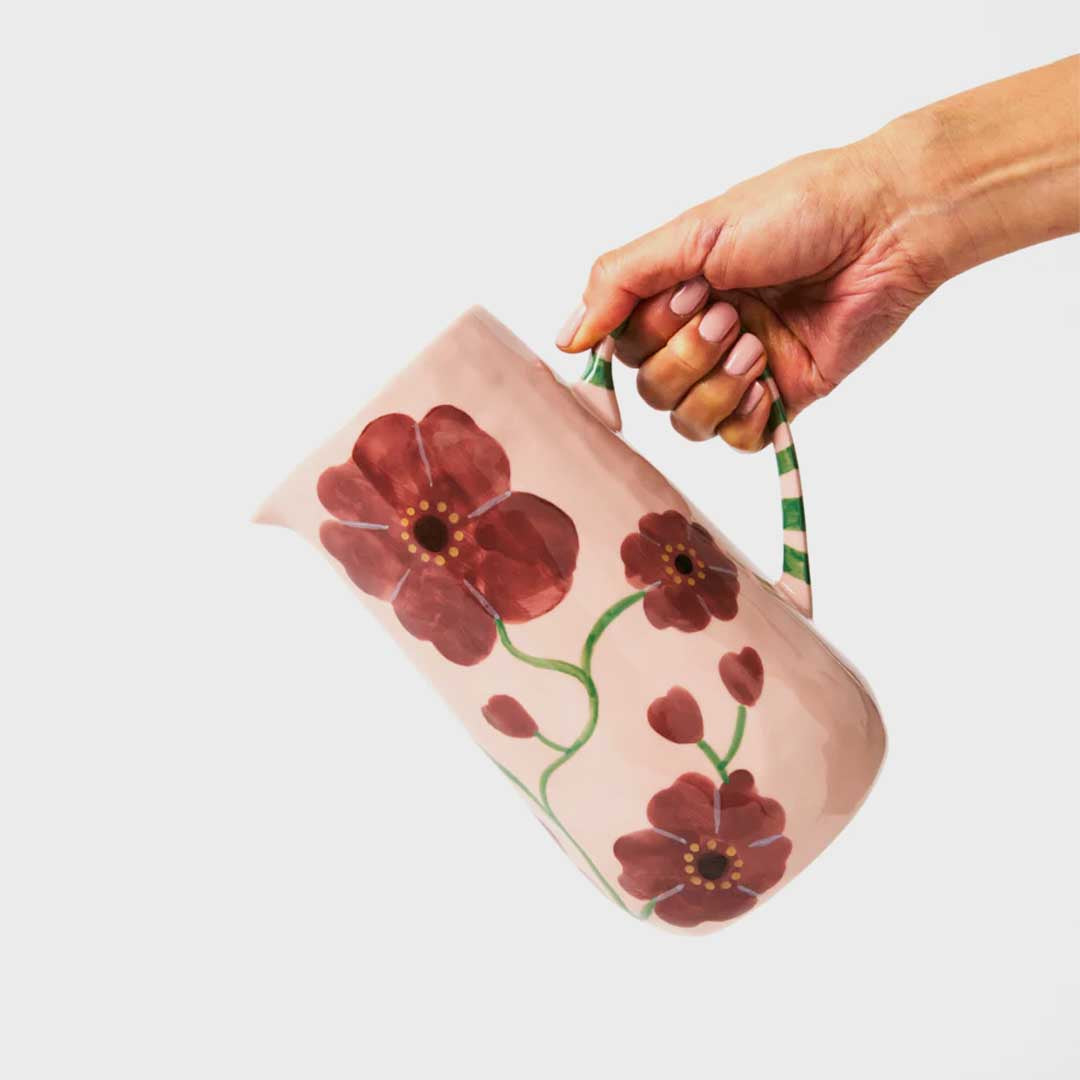 Bloomie Jug | Rosy Pink Florals