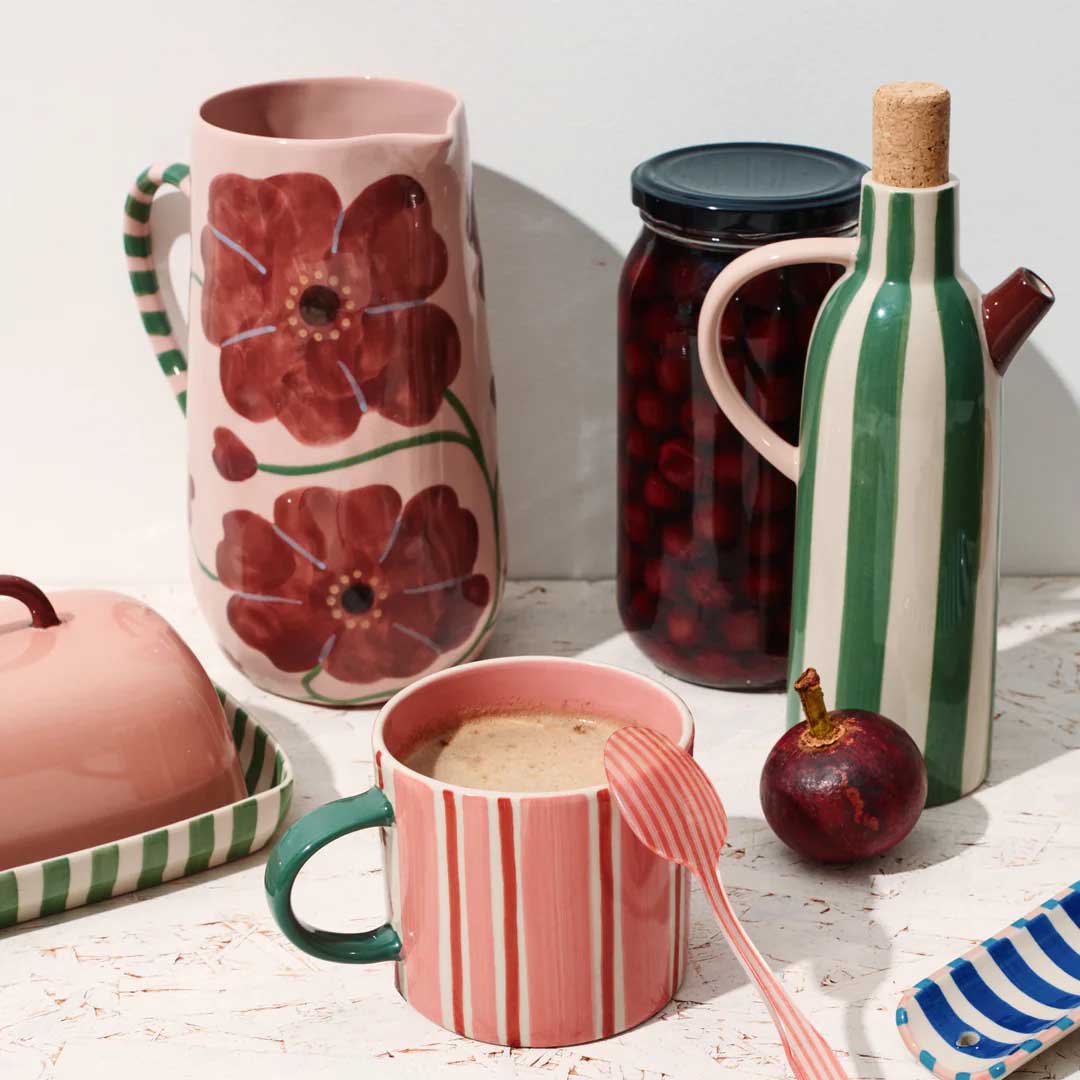 Bloomie Jug | Rosy Pink Florals