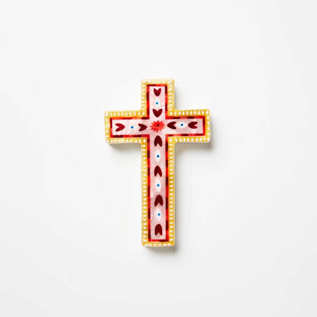 Fable Small Cross | Pink