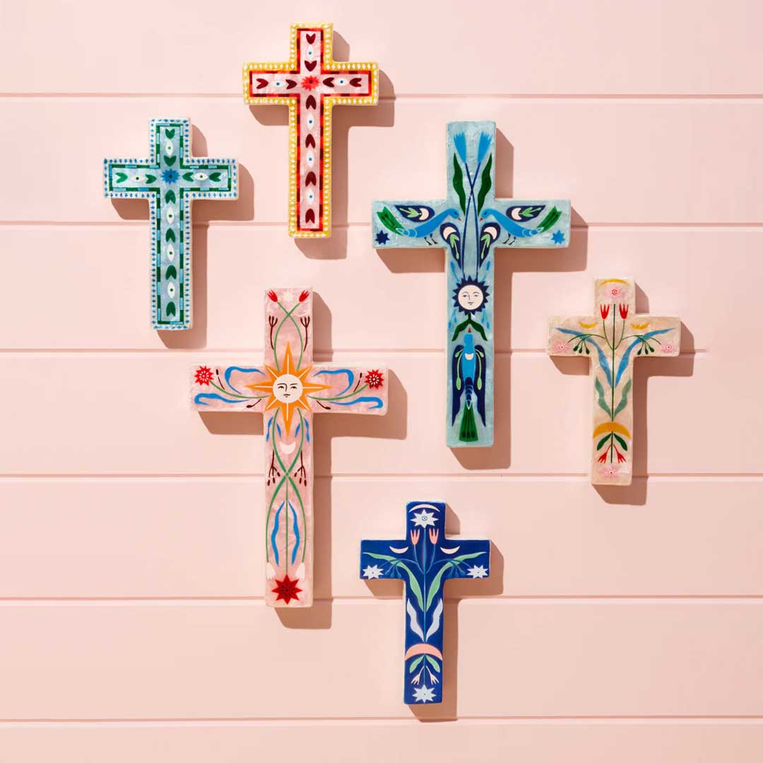 Fable Small Cross | Pink