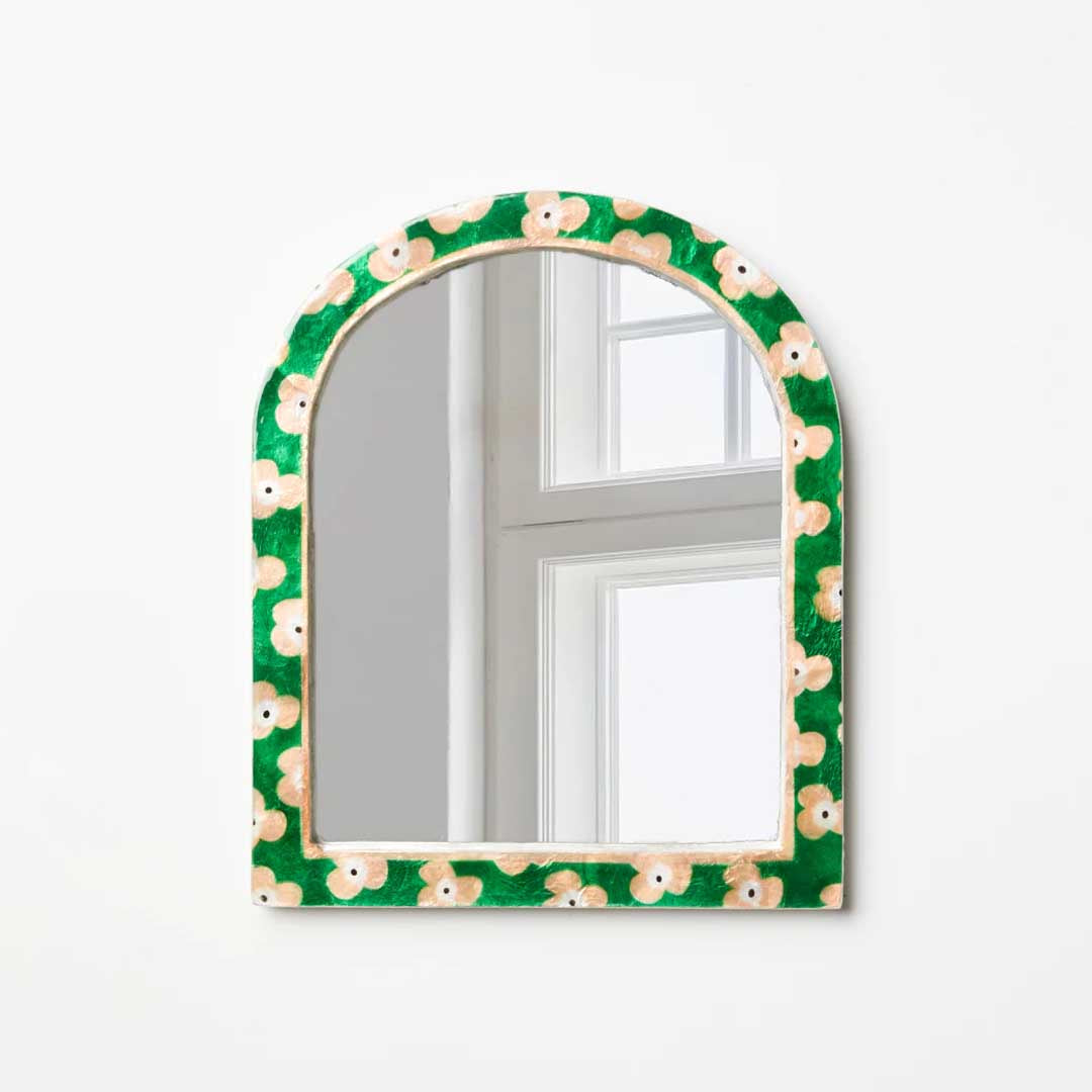 Paradis | Green Floral Mirror