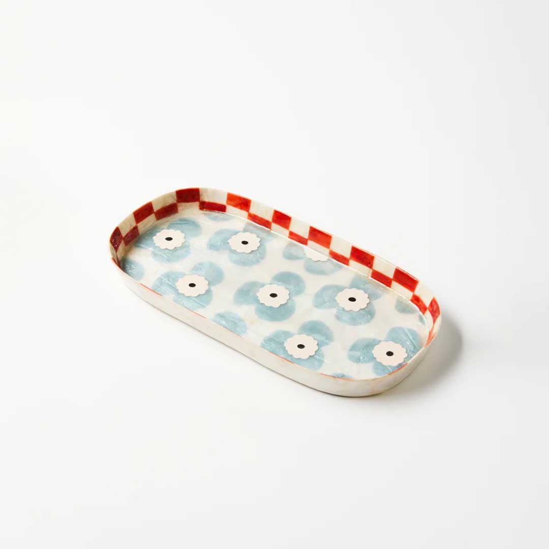 Paradis Flower Tray | Blue