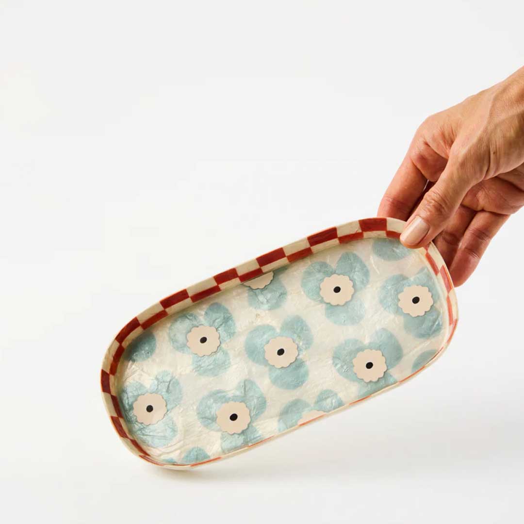 Paradis Flower Tray | Blue