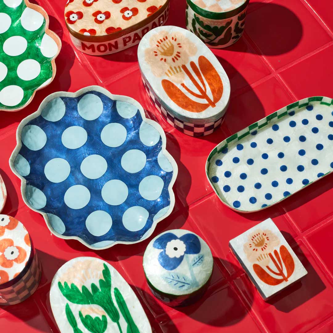 Paradis Scallop Tray | Navy