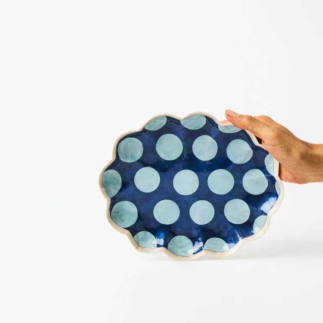 Paradis Scallop Tray | Navy