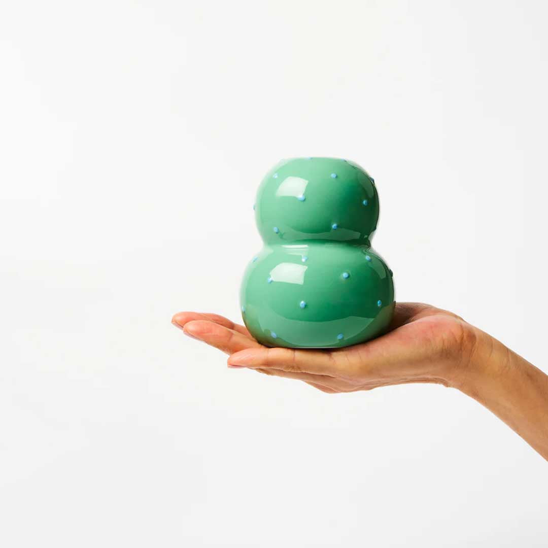 Fonda Vase | Green Blue Dotty