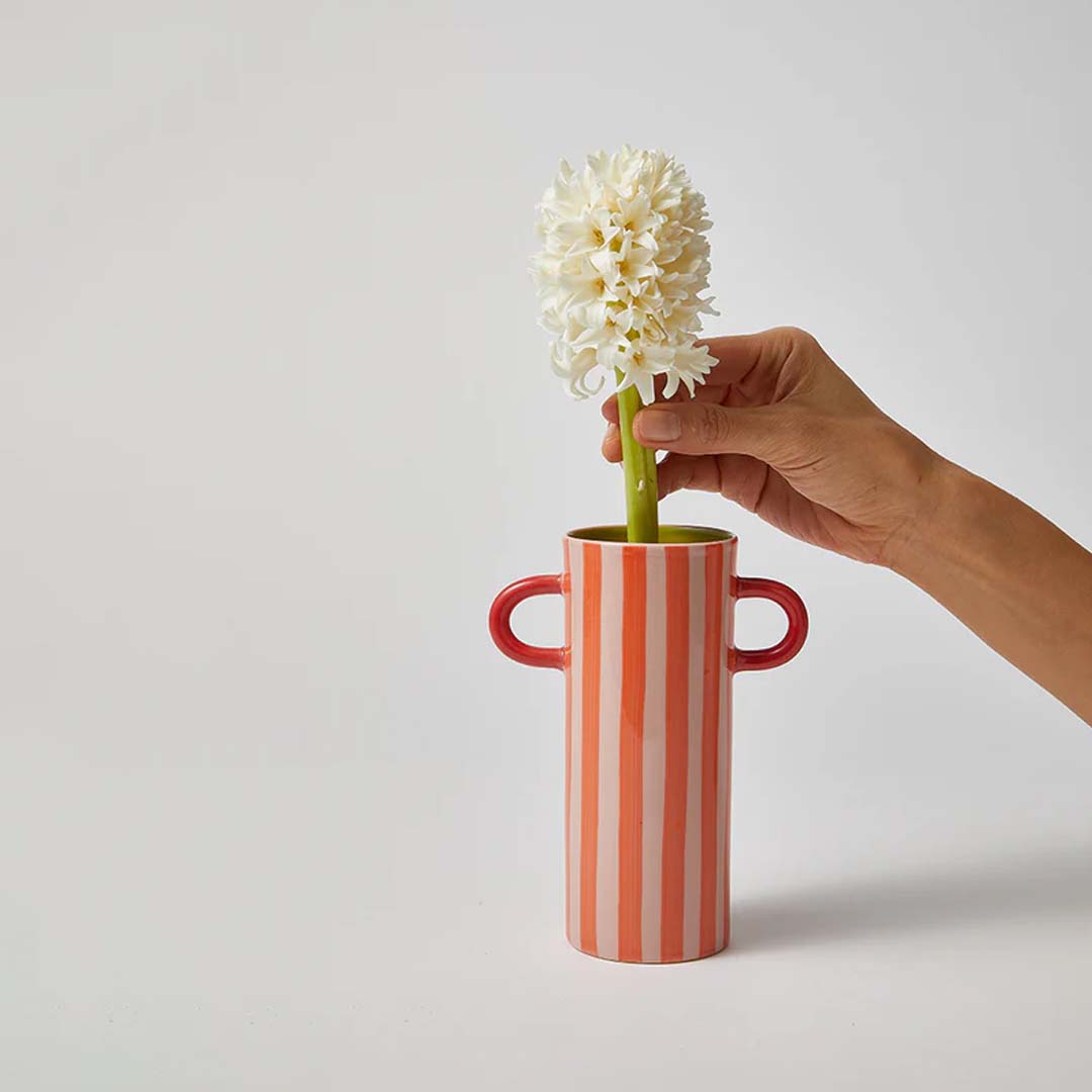 GRIFFE WARM STRIPE BUD VASE