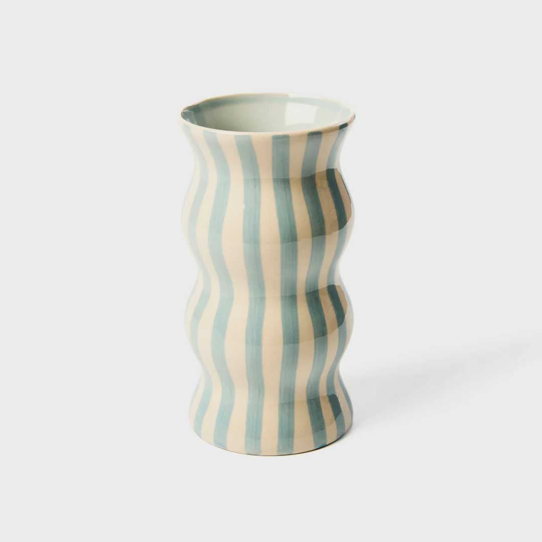Palma Vase | Pale Blue Stripe