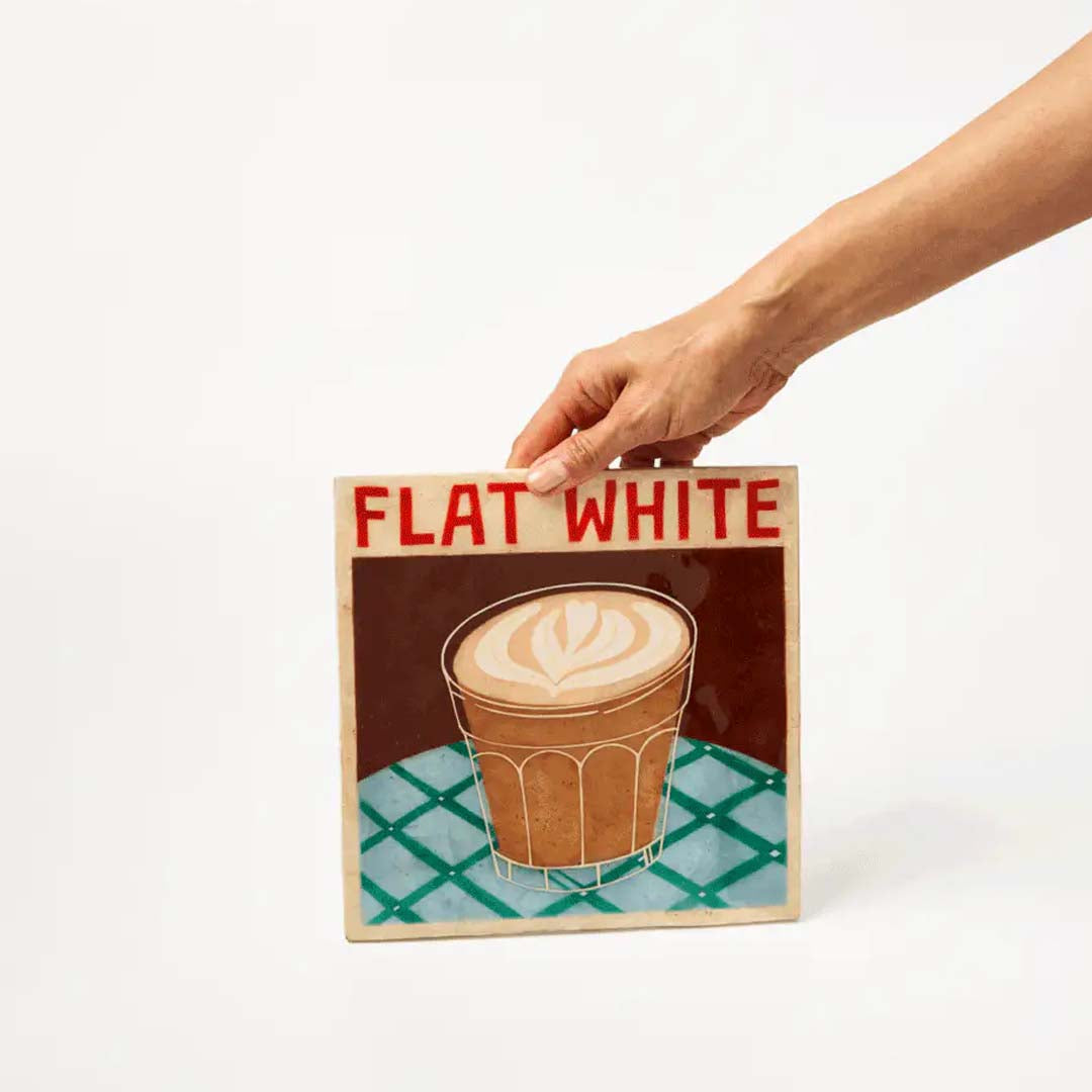 Barista Wall Art | Flat White