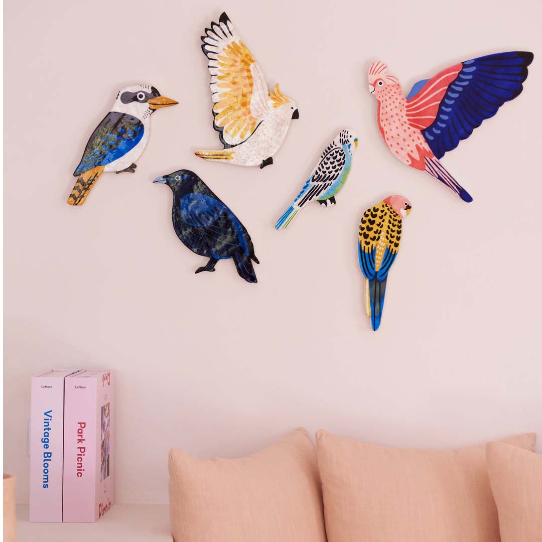 Aerial Yellow Rosella Wall Art