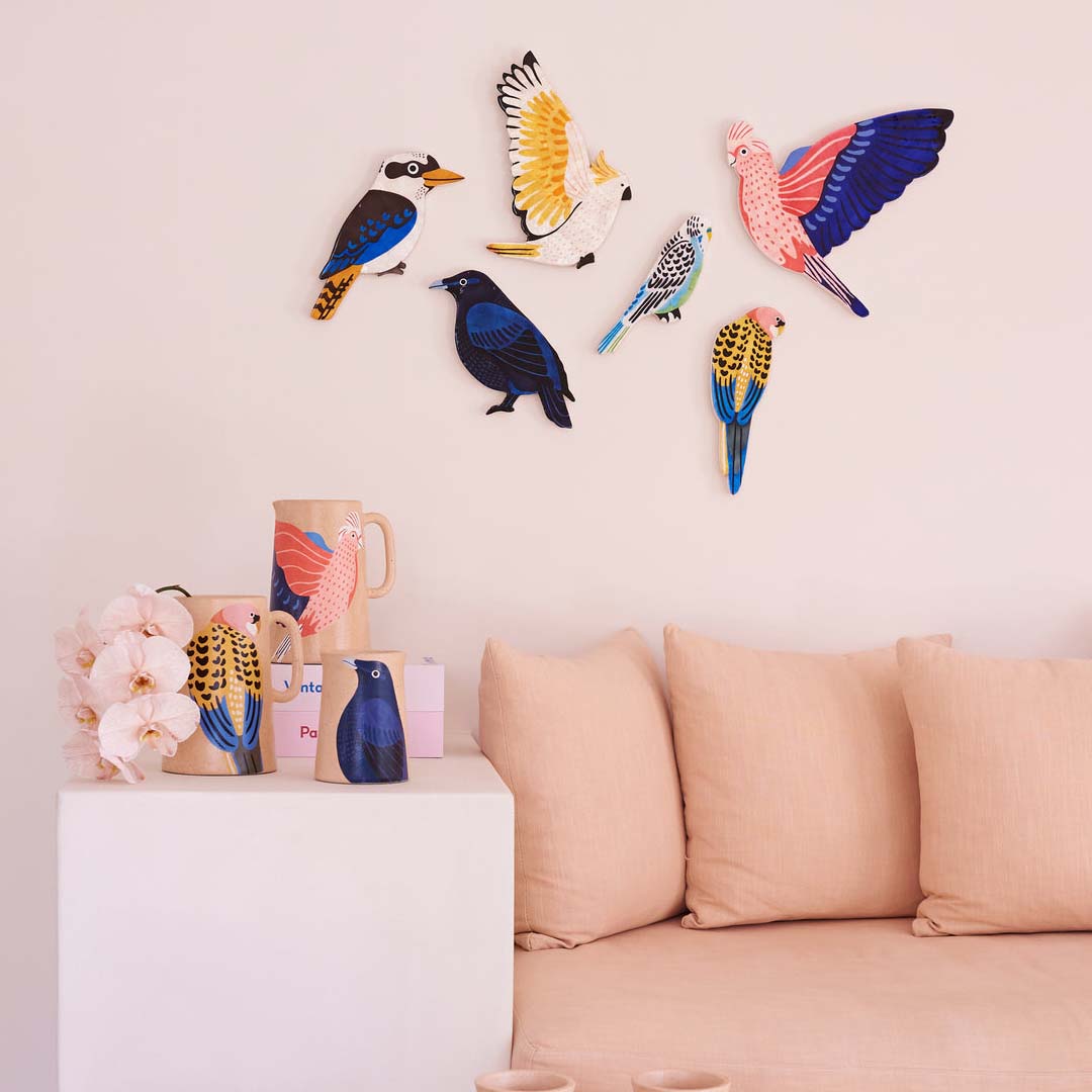 Aerial Yellow Rosella Wall Art