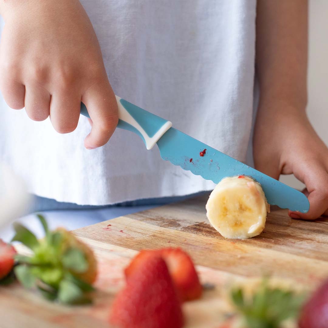 KIDDIKUTTER CHILD SAFE KNIFE | SKY BLUE