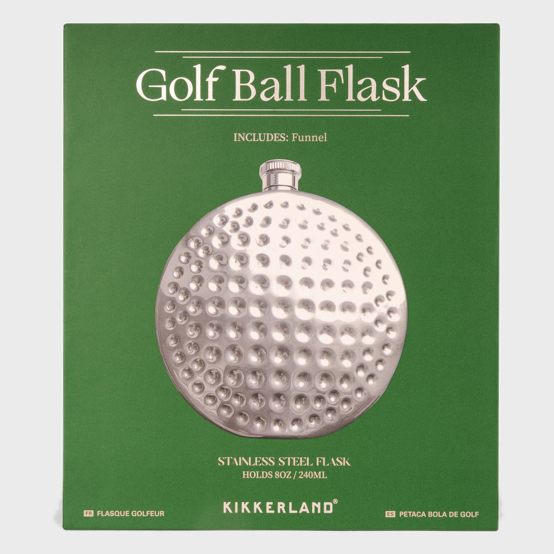 Golf Ball Flask | Silver