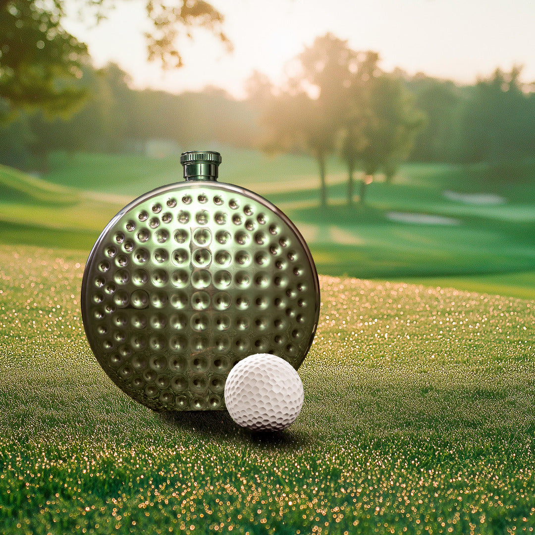 Golf Ball Flask | Silver
