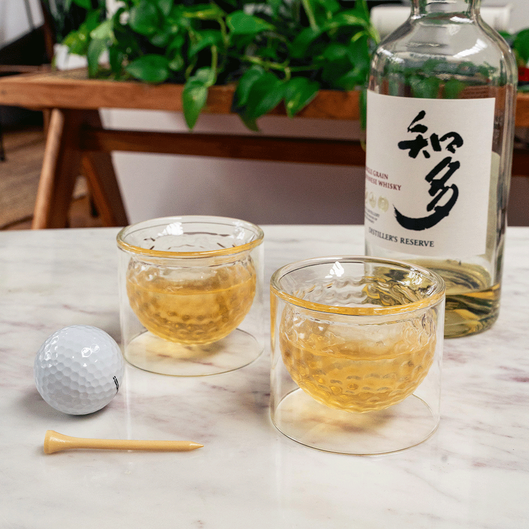 GOLF BALL GLASSES | SET of 2