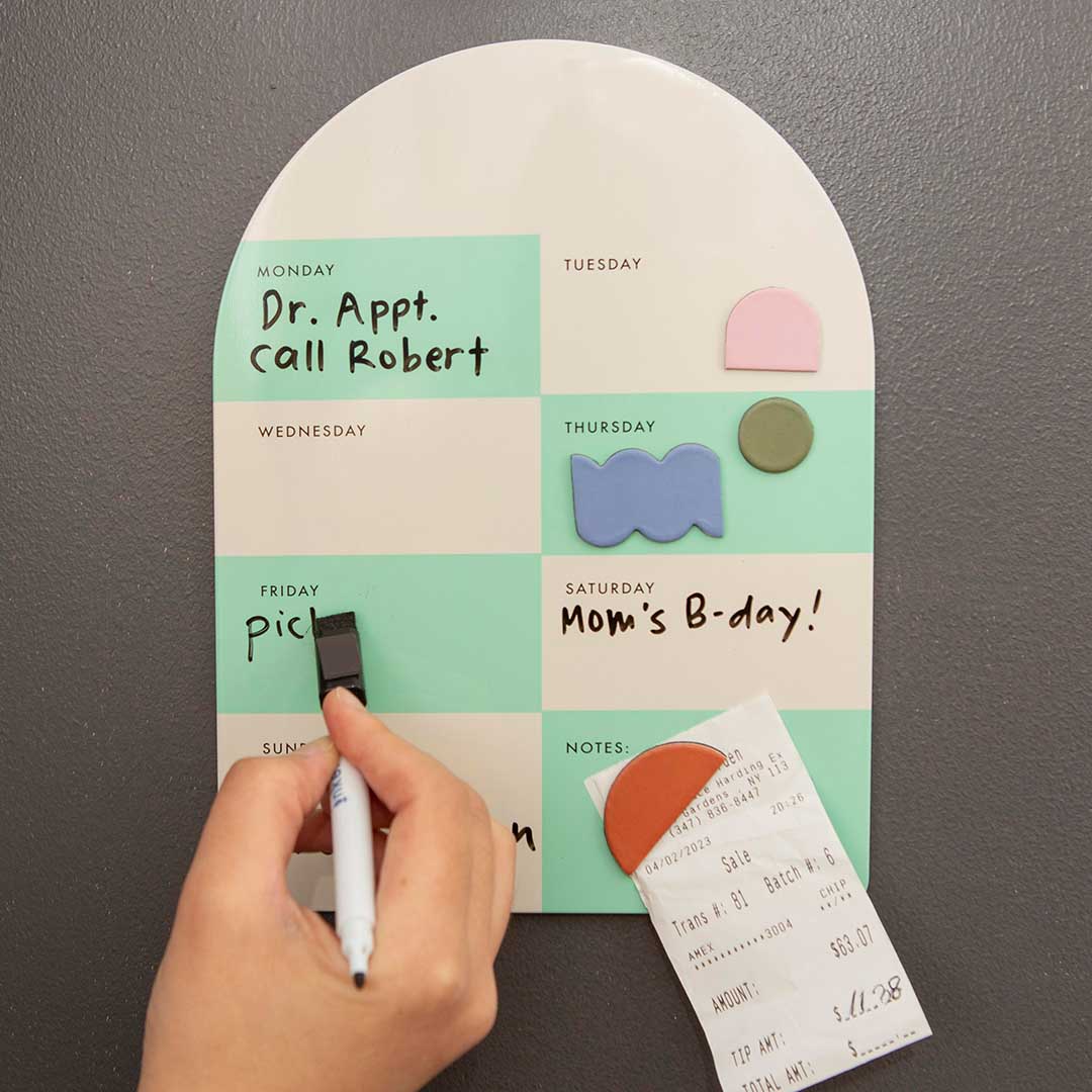 Magnetic Dry Erase Memo Board | Weekly
