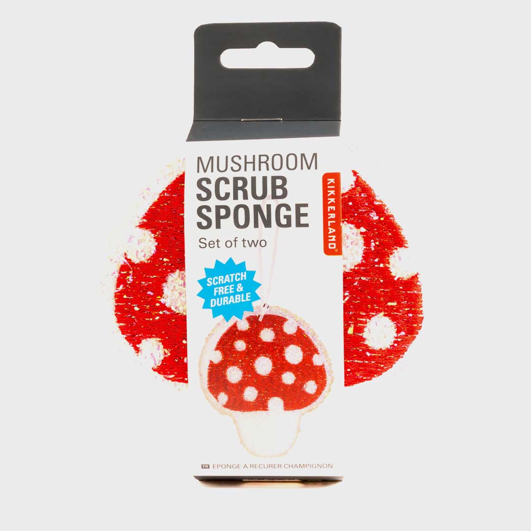 MUSHROOM SCRUB SPONGE | RED