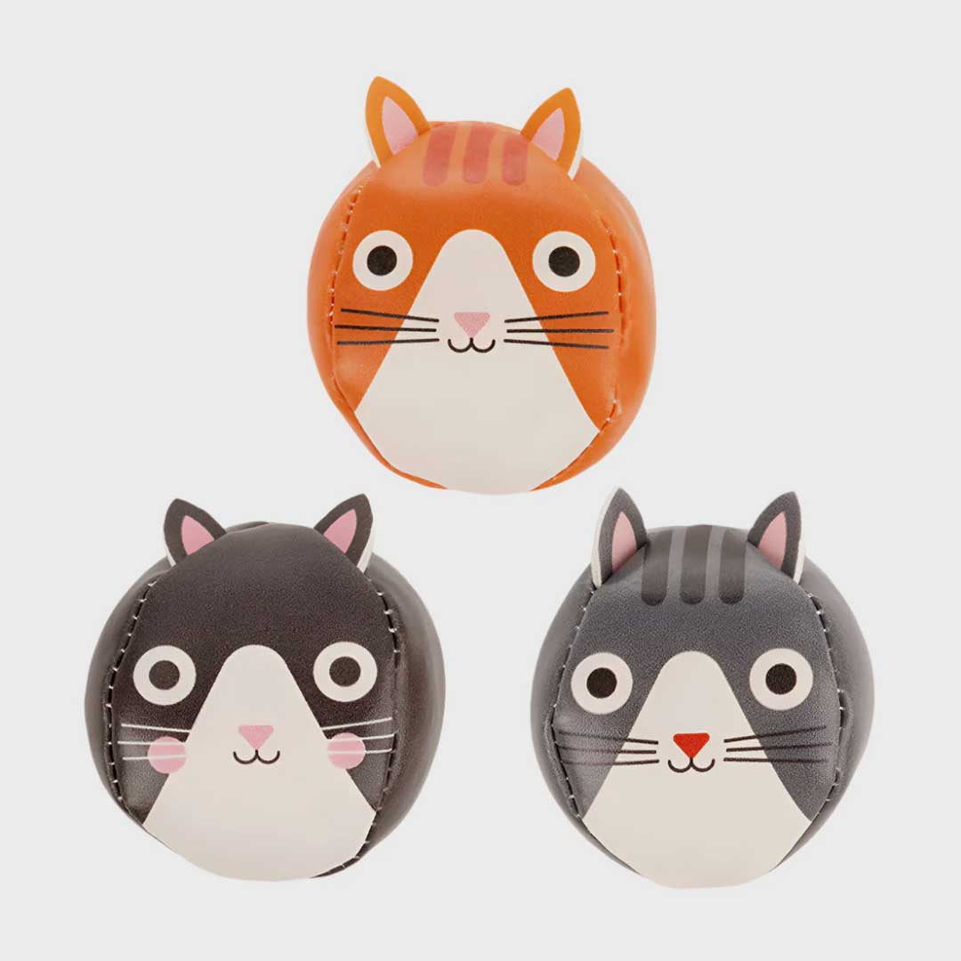 Three Cats Juggling Balls