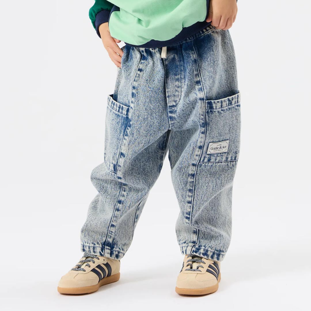 Kit Denim Pocket Pant | Light Denim