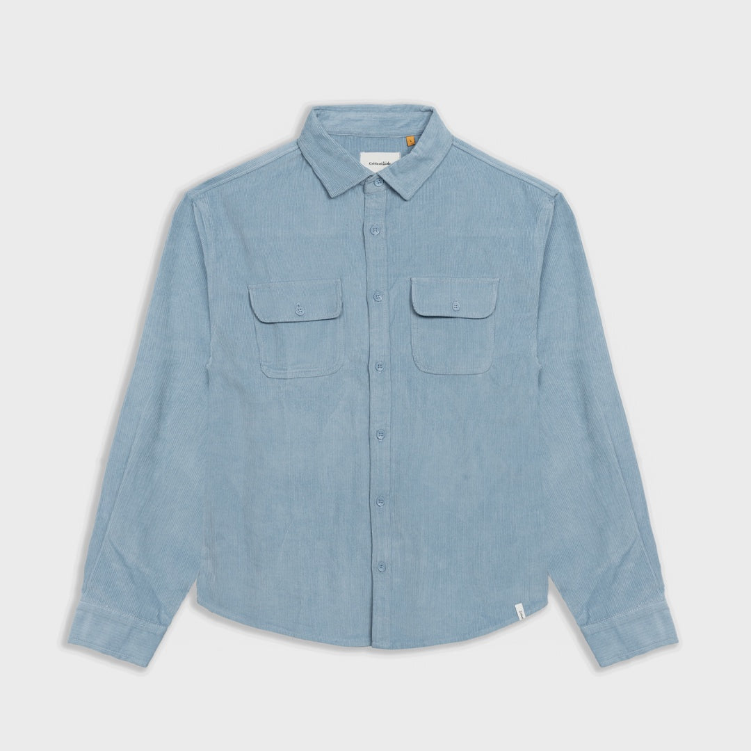 Lazy Boy Cord Shirt | Dusty Blue