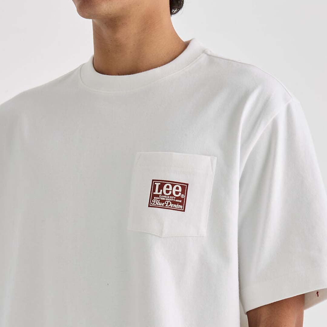 HERITAGE BOX CUTTER POCKET TEE | WHITE