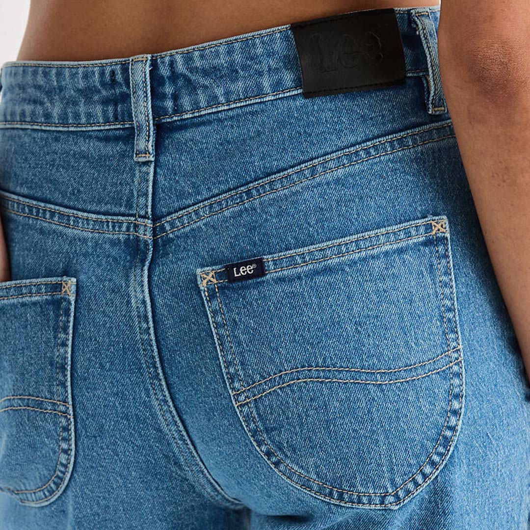 HIGH STRAIGHT CROP JEAN | COBALT BLUE