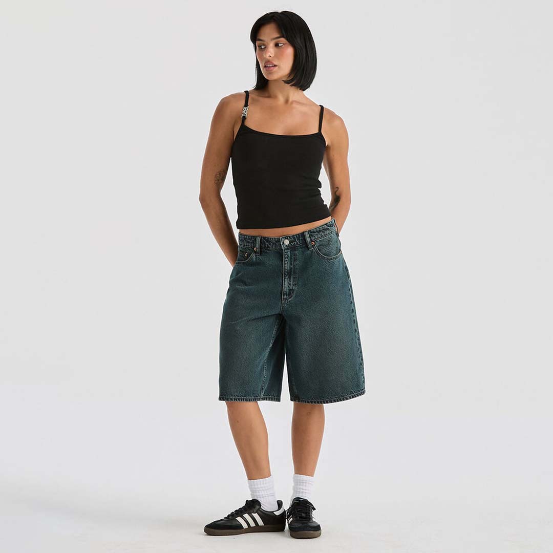 LOW SLOUCH JORT | SMOKED TEA